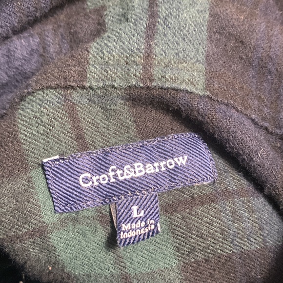 Croft & Barrow Plaid Long Sleeve - Large - Picture 3 of 3